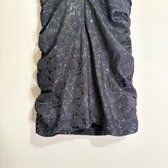 Dynamite Strapless Black Floral Pattern w Sheen Ruched Bodycon Party Dress NWT - Picture 15 of 16